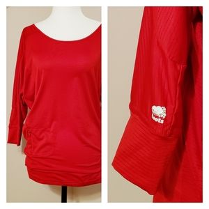 ROOTS | ATHLETIC CANADA ONE-SHOULDER TOP graphic